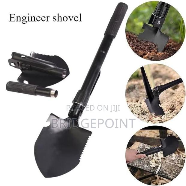 Multi-Functional Folding Shovel, Spade, and Trowel,