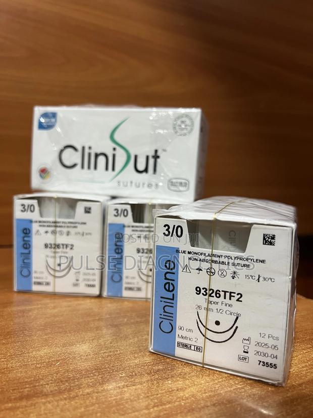 Clinisut/ Prolene| Polypropylene Suture 3/0| Taper Fine|Non-Absorbable