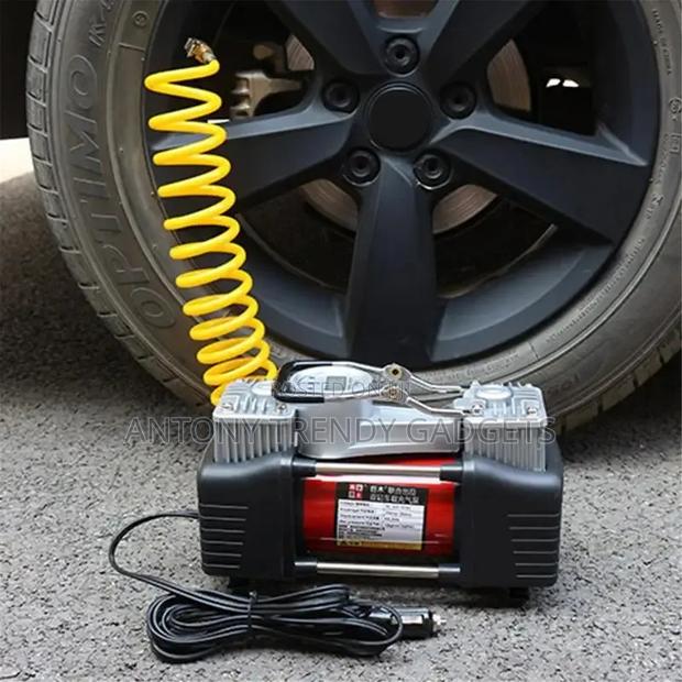 Portable Car Tyre Inflator / Air Compressor – Heavy Duty 12v Pump