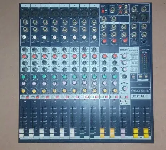 8 Channels Sound Craft Professional Plain Mixer Usb