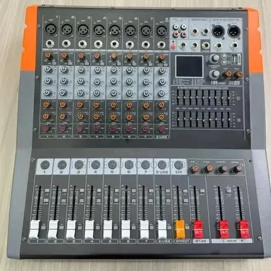 8 Channels Professional Powered Mixer Usb and Bluetooth