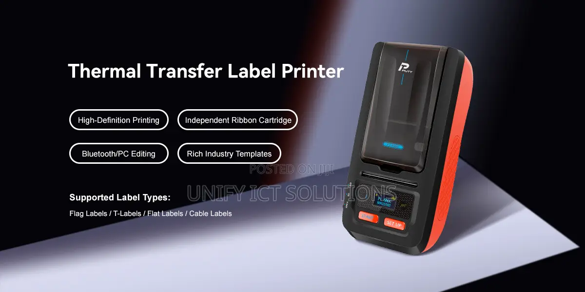 Puty Pt-66dc Handheld Thermal Transfer Label Printer