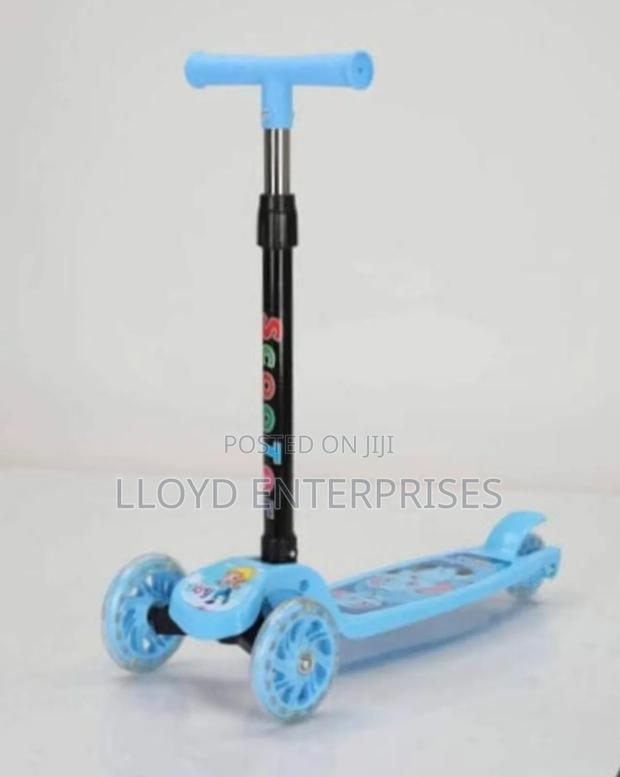 Blue Foldable Scooter