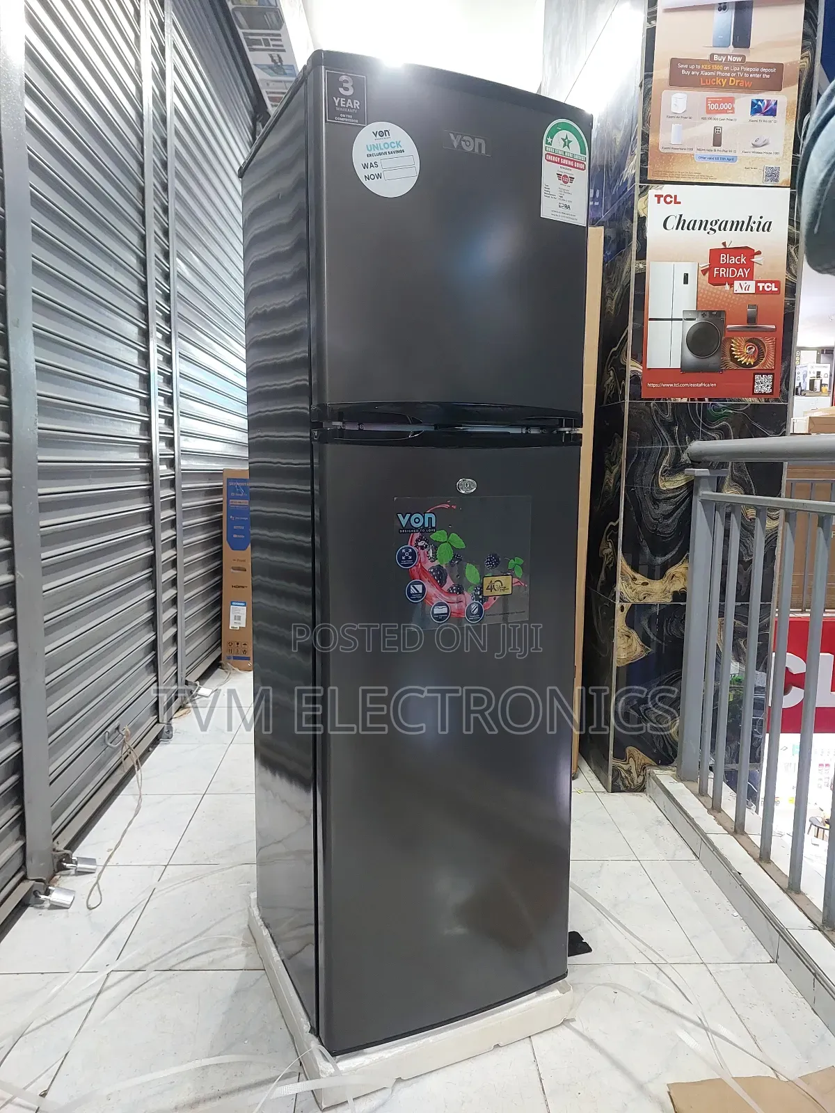 Von VRT-166drag Top Mount Freezer 166l - Grey