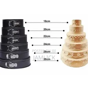 High Quality Non-Stick 6-in-1 Cake Mould / Baking Tins - Pm