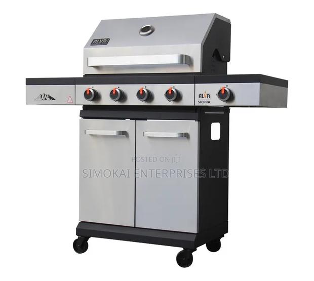 Alva Sierra 4-Burner BBQ With Side Burner – Stainless Steel