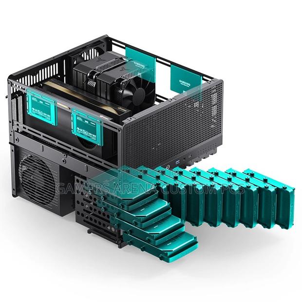 Jonsbo N5 Nas, E-Atx,12hdd+4ssd Drive Bay Gpu Storage Computer Pc Case - thumbnail 7