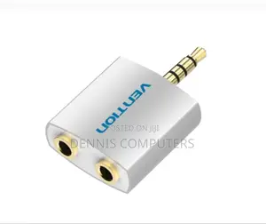 Vention 4 Pole 3.5mm Male to 2*3.5mm Female Converter