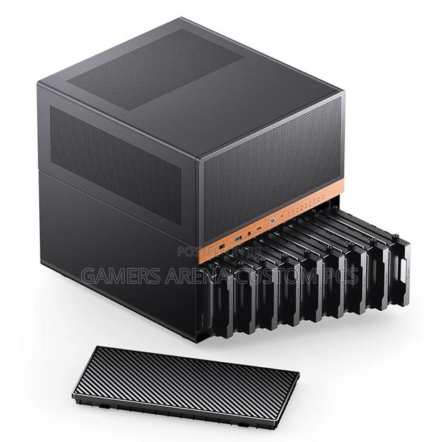 Jonsbo N6 Nas Case, Micro Atx Pc Case,9hdd/SSD Drive Bay