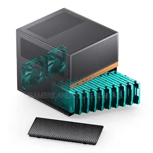 Jonsbo N6 Nas Case, Micro Atx Pc Case,9hdd/SSD Drive Bay