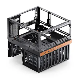 Jonsbo N6 Nas Case, Micro Atx Pc Case,9hdd/SSD Drive Bay