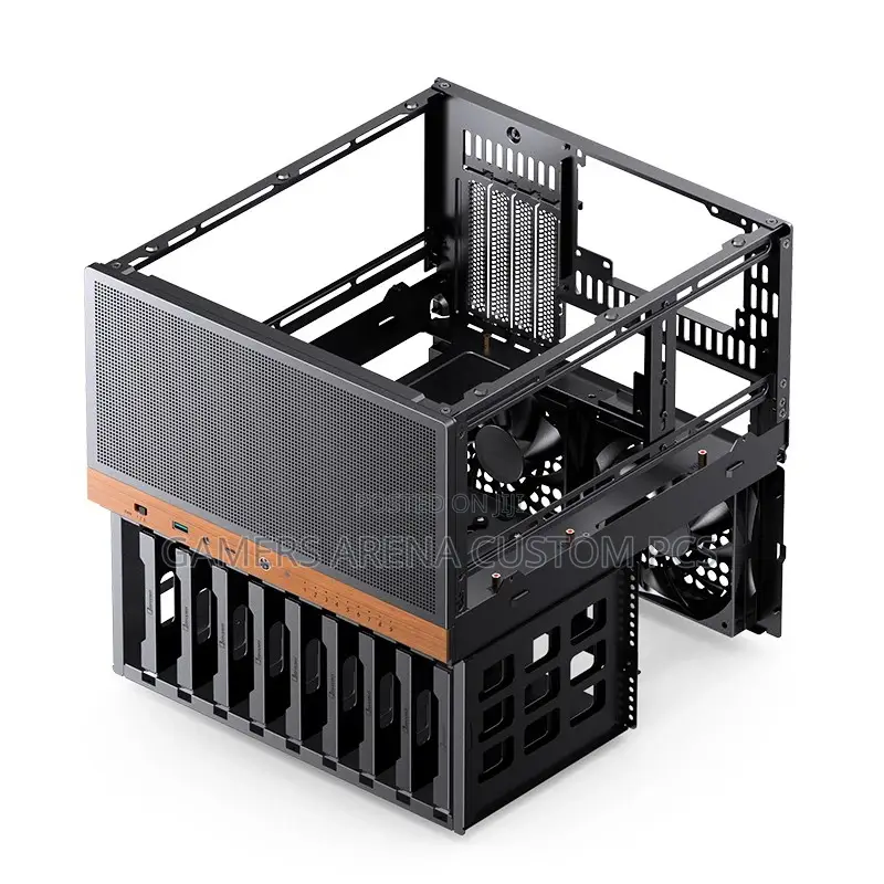 Jonsbo N6 Nas Case, Micro Atx Pc Case,9hdd/SSD Drive Bay
