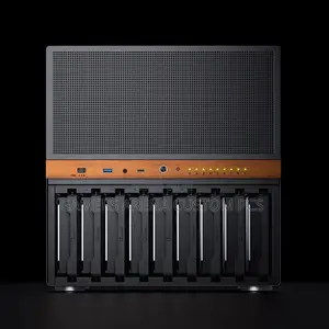 Jonsbo N6 Nas Case, Micro Atx Pc Case,9hdd/SSD Drive Bay