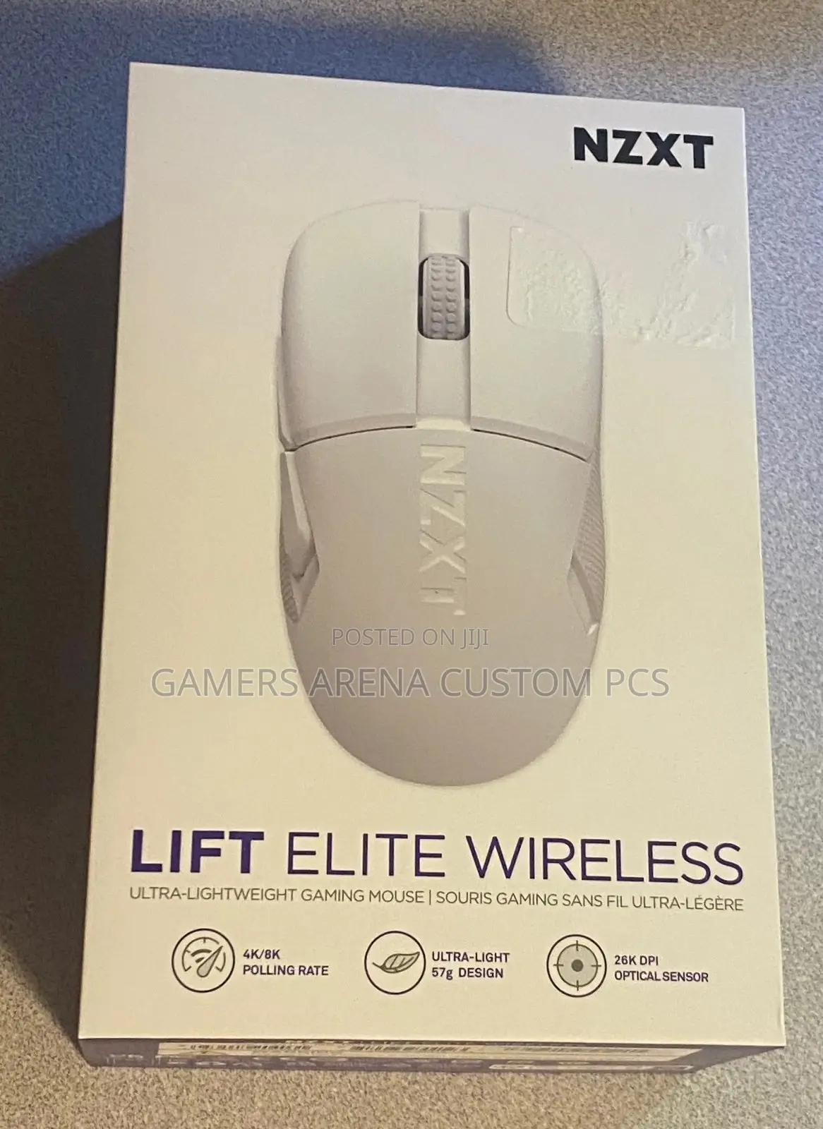 NZXT Lift Elite Wireless Ultra Lightweight Gaming Mouse White
