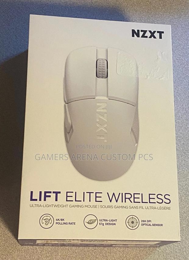 NZXT Lift Elite Wireless Ultra Lightweight Gaming Mouse White