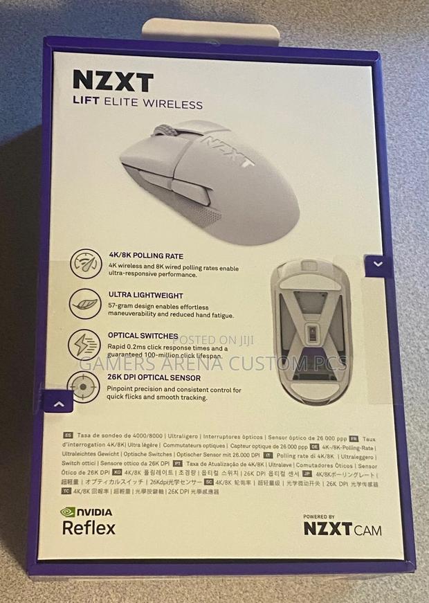 NZXT Lift Elite Wireless Ultra Lightweight Gaming Mouse White - thumbnail 3