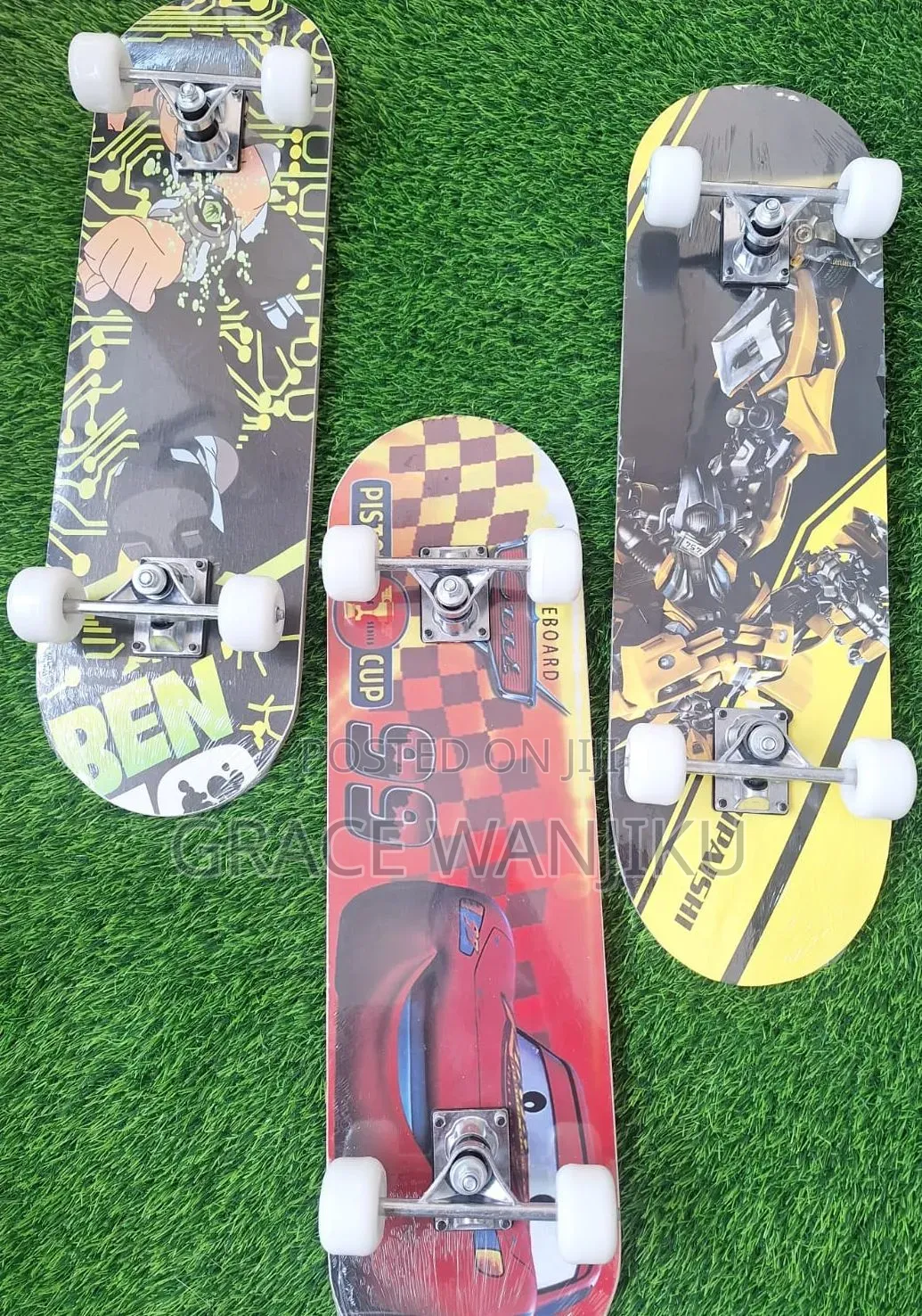 Skateboard With Rubber Wheels