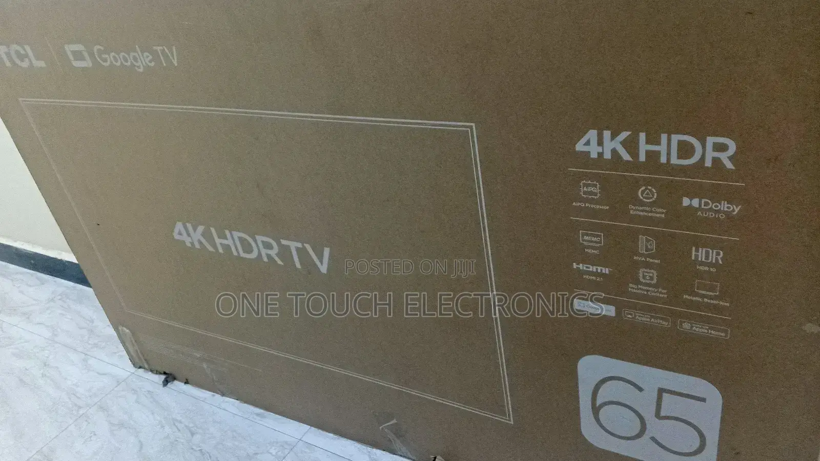 TCL 65 Inch V6d HDR Smart Google Tv – 65v6d (New 2026 Model)