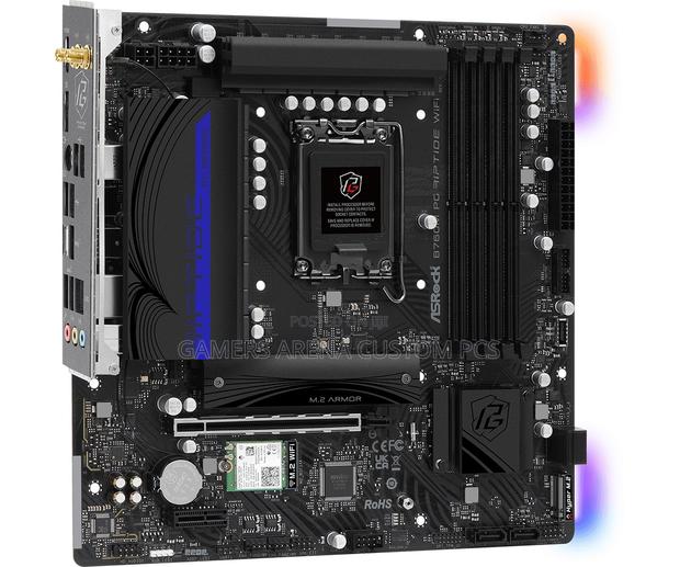 Asrock B760m Pg Riptide Wifi Micro-Atx Motherboard - thumbnail 3