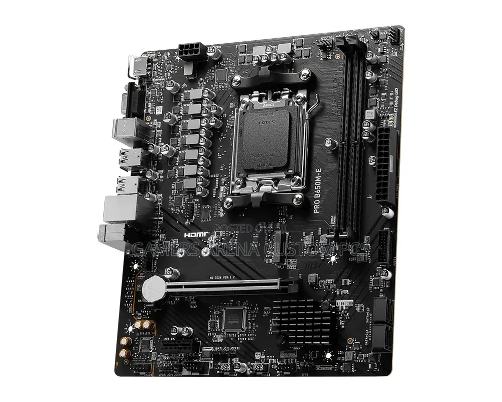 Msi Pro B650m-E Ddr5 Amd Am5 Matx Motherboard
