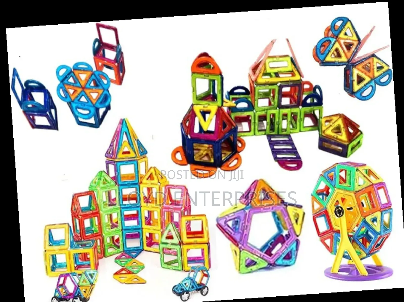 84pcs Magnetic Tiles