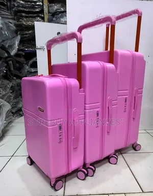 Fibre Hard Shell Suitcase Set 3pcs Lightweight Travel Bags