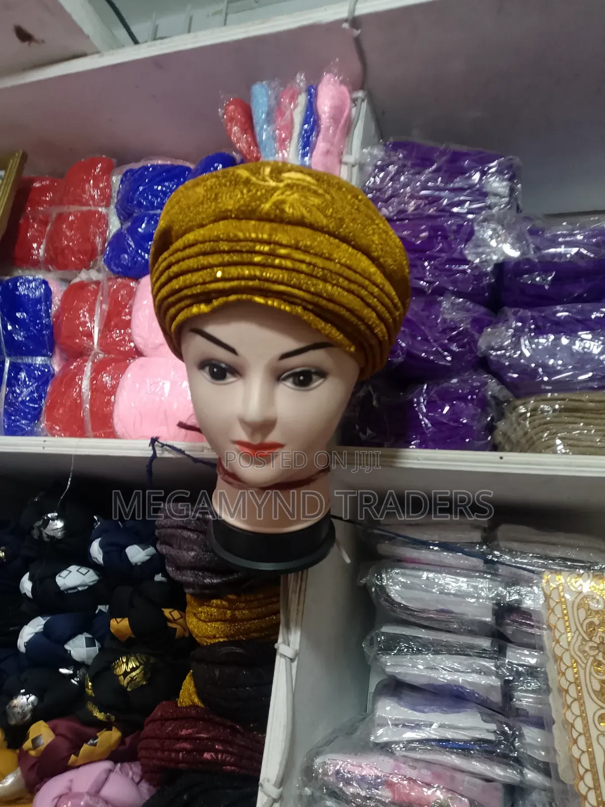Wedding Turban Cap For Women /African Auto Gele Headtie