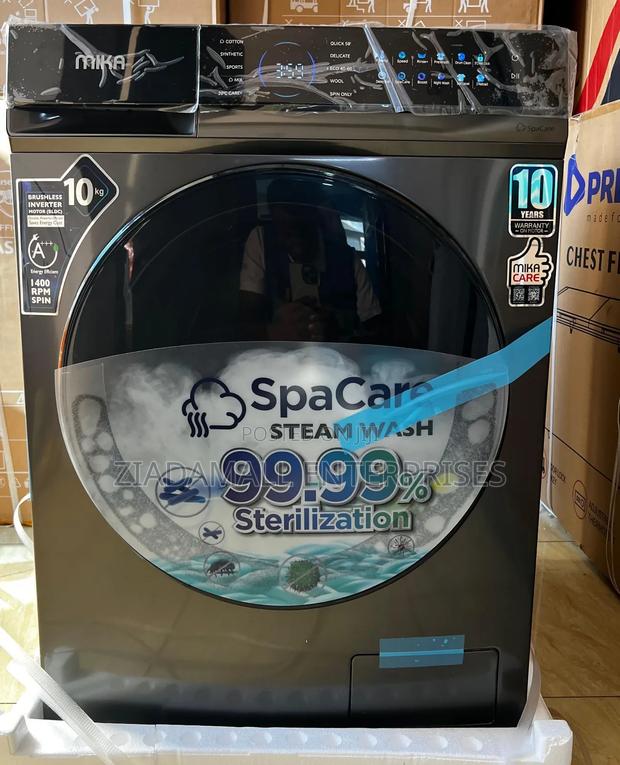 Mika Washing Machine,Wash and Spin Front Load 10kg