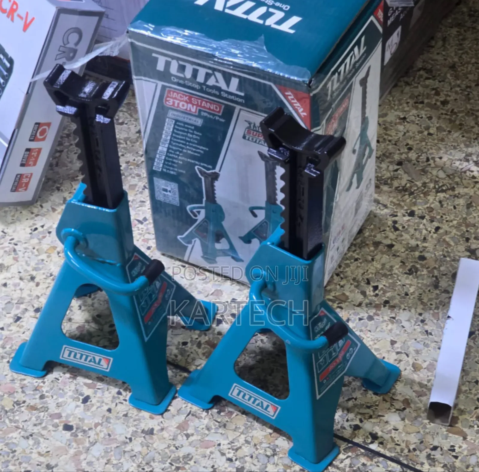 Total 3 Ton Heavy Duty Jack Stands (2pcs)