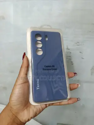 Navy Blue Tecno Camon 40 Silicone Rubber Phone Cases
