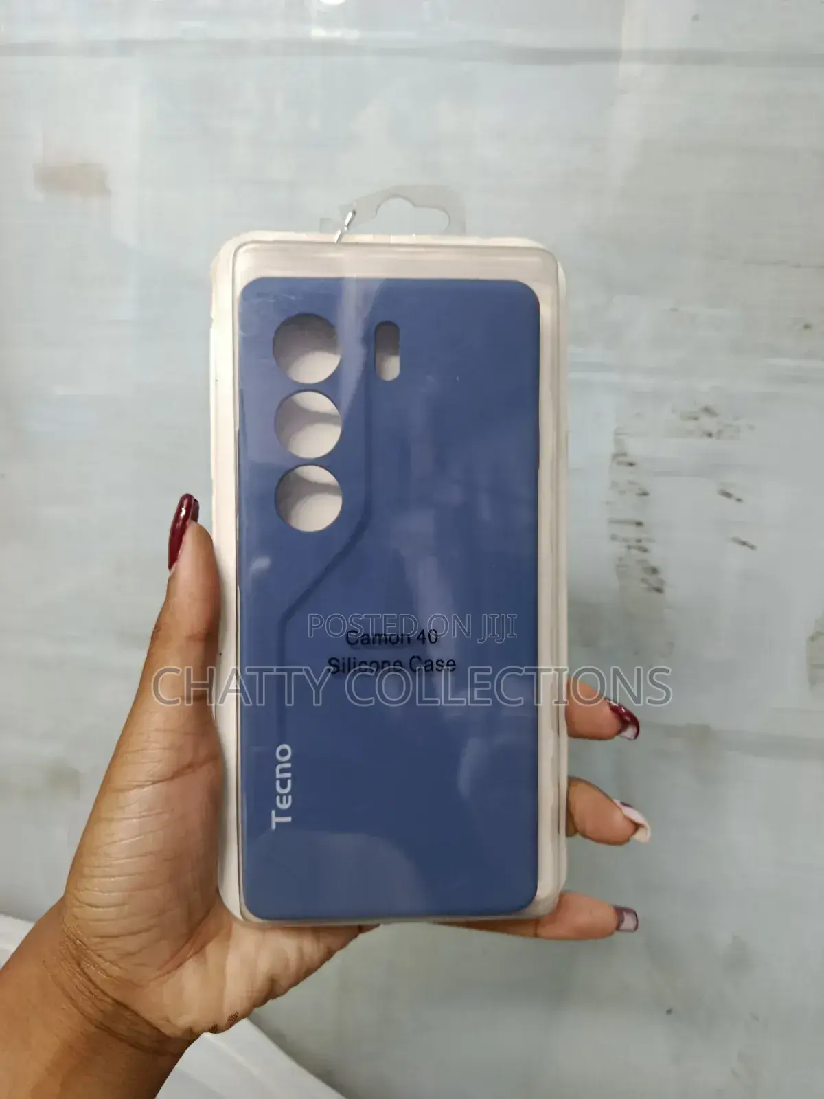 Navy Blue Tecno Camon 40 Silicone Rubber Phone Cases