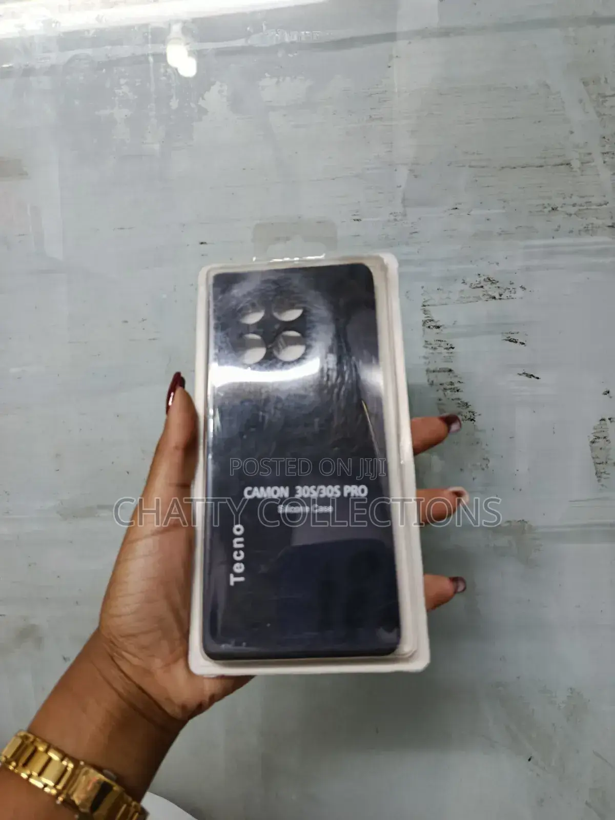 Black Tecno Camon 30 S / 30 S Pro Silicone Rubber Phone Cases