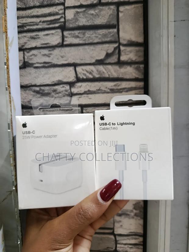 25w iPhone 11,12,13 Original Phone Complete Charger (Header + Cable)