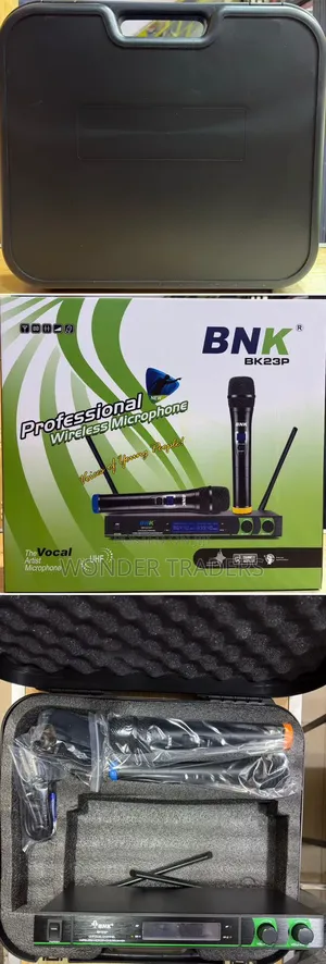 Bnk Double Mic With Briefcase Bk 23p