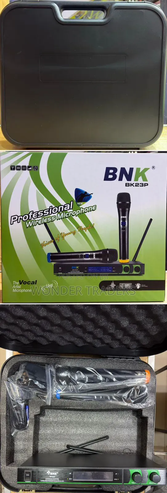 Bnk Double Mic With Briefcase Bk 23p