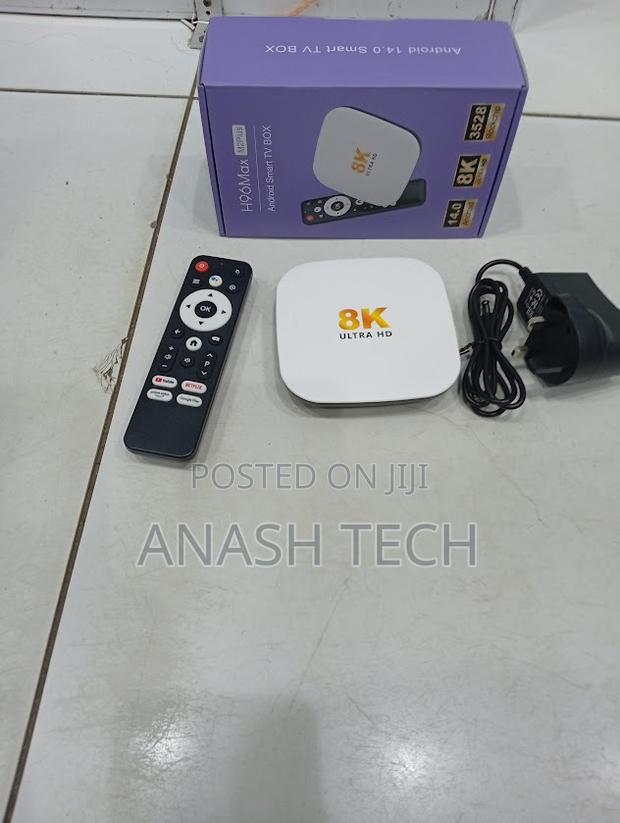 Android 14 H96 Max M2 Plus Tv Box With Voice Remote 4gb + 128gb Rom
