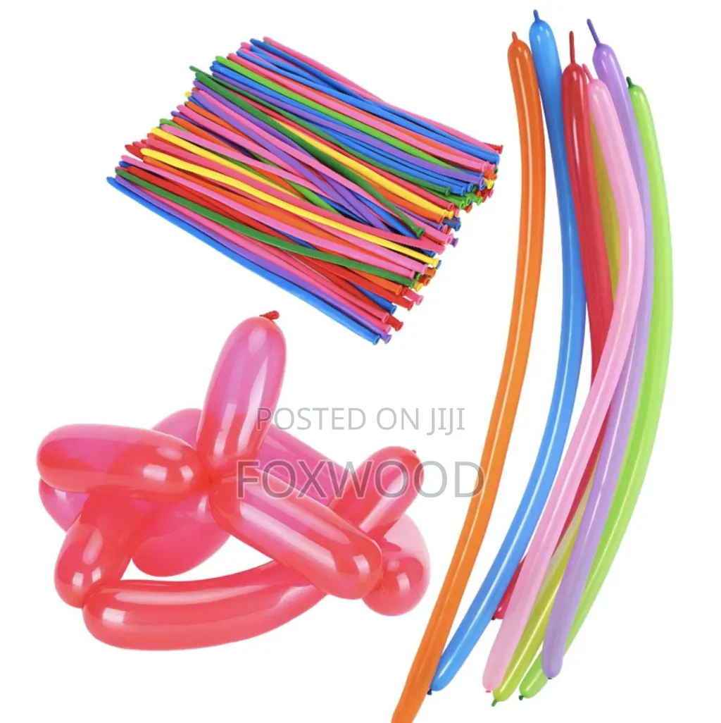 100pcs Modelling Latex Balloons With Pump