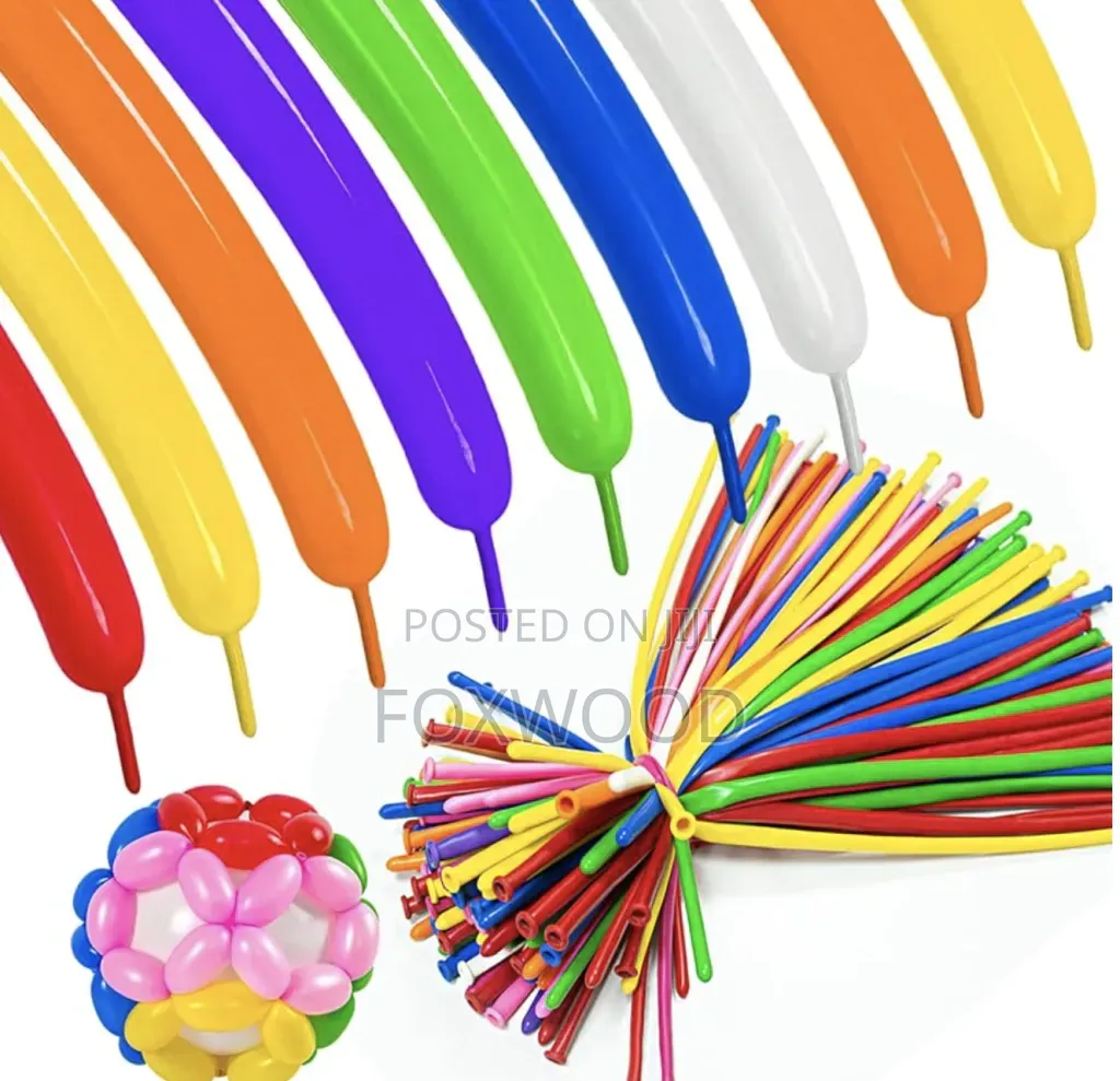 100pcs Modelling Latex Balloons With Pump