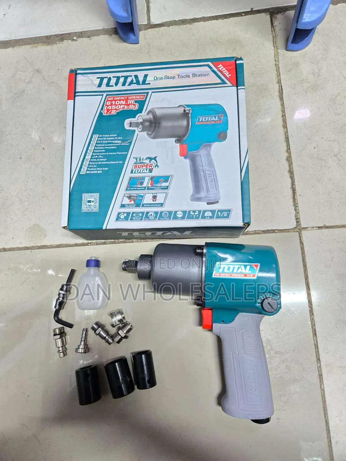 Heavy Duty 610nm Total Air Impact Wrench