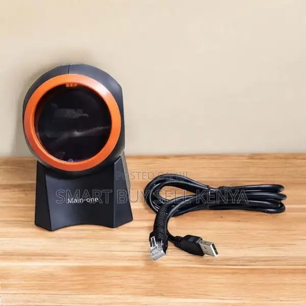 Usb Plug and Play Tabletop Omnidirectional Table Mount Barcode Scanner