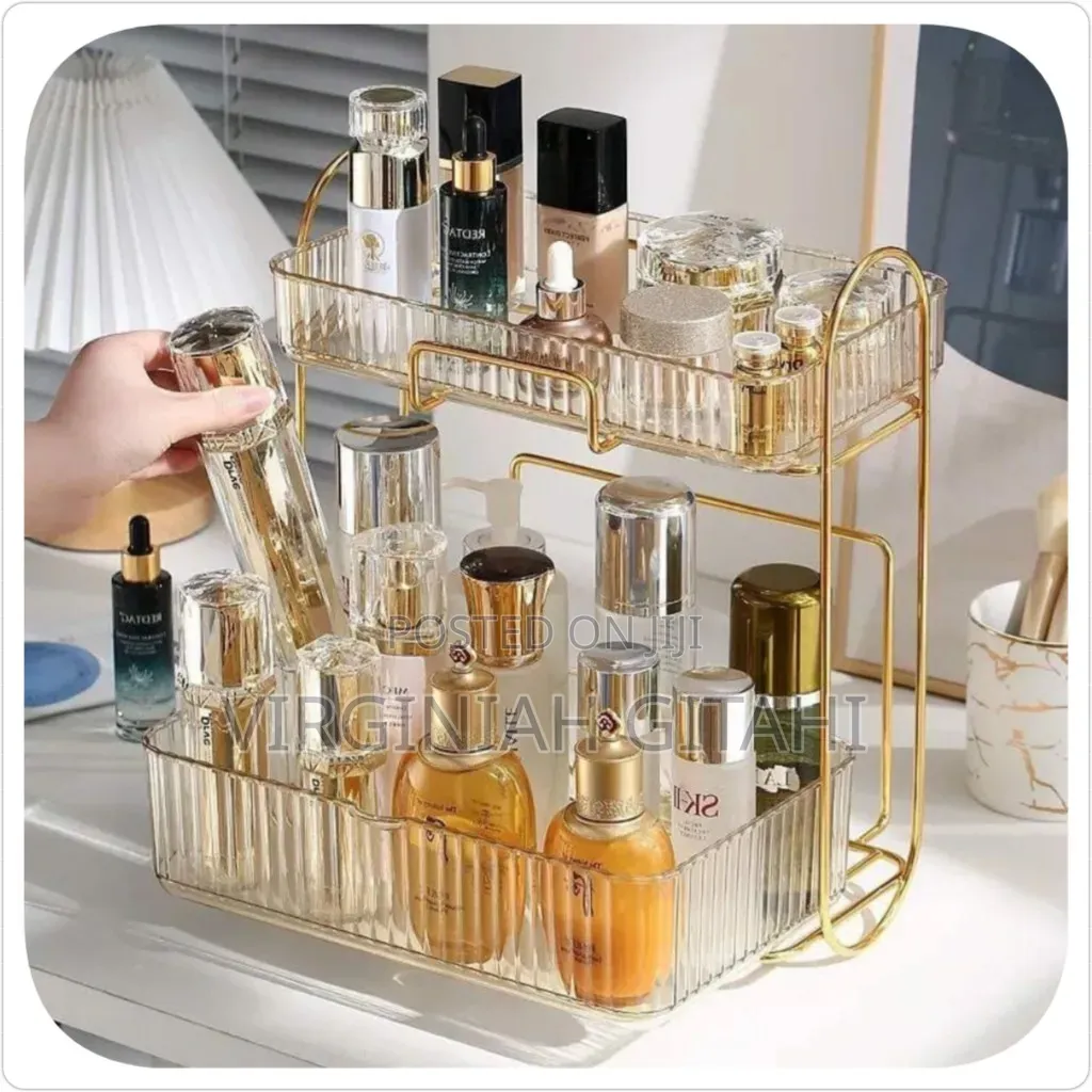 Acrylic Double Layer Cosmetic Organizer