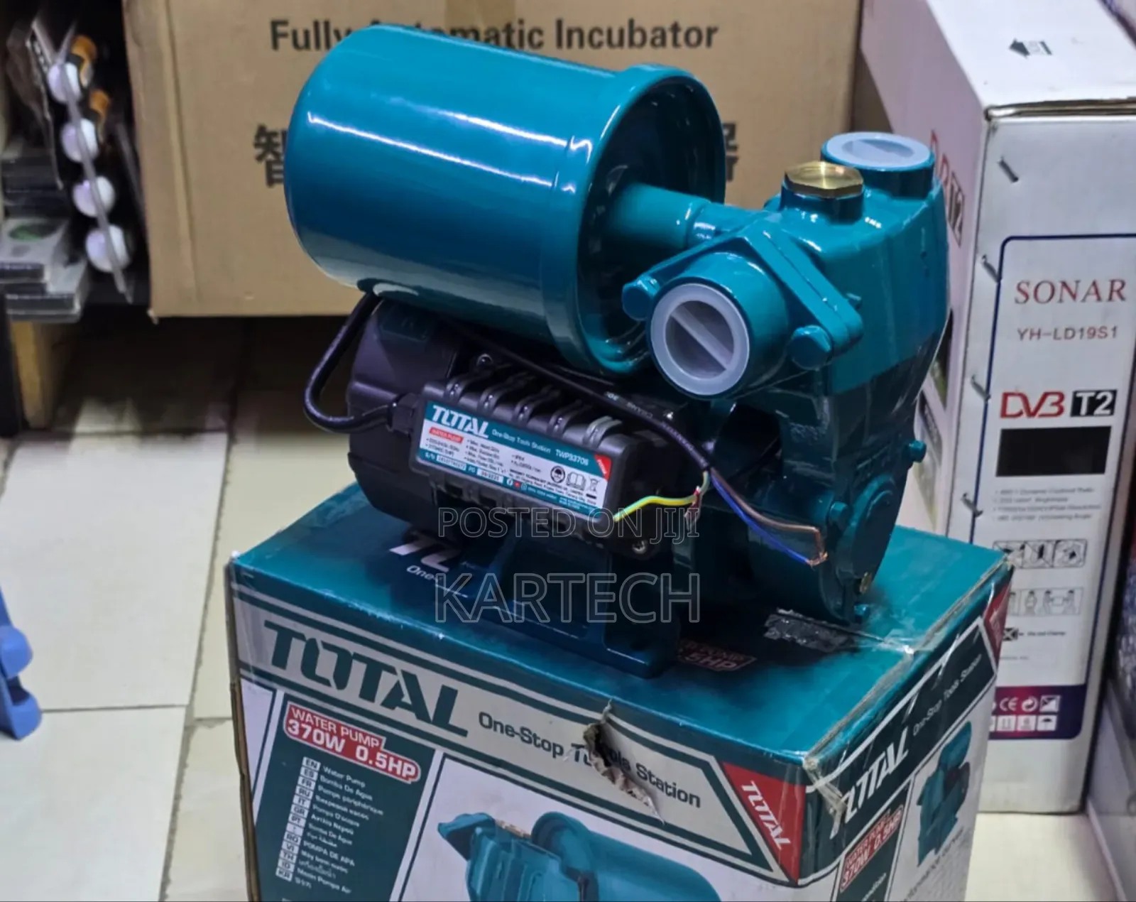 Total 0.5hp (370w) Household Automatic Water Pump- Efficient Durable