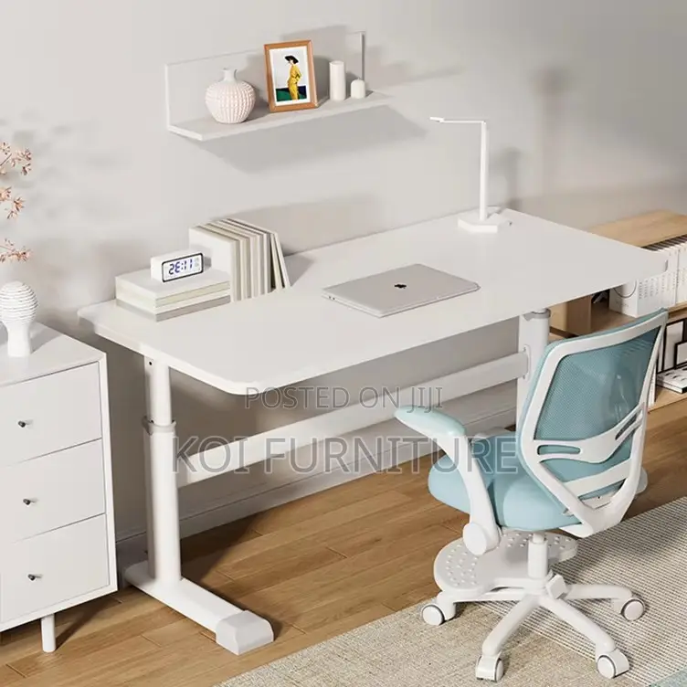 Office Desk : 1m Manual Office Height-Adjustable Study Desk