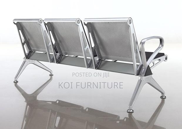 Office Bench : 3-Seat Pu Leather Waiting Room Chai - thumbnail 3