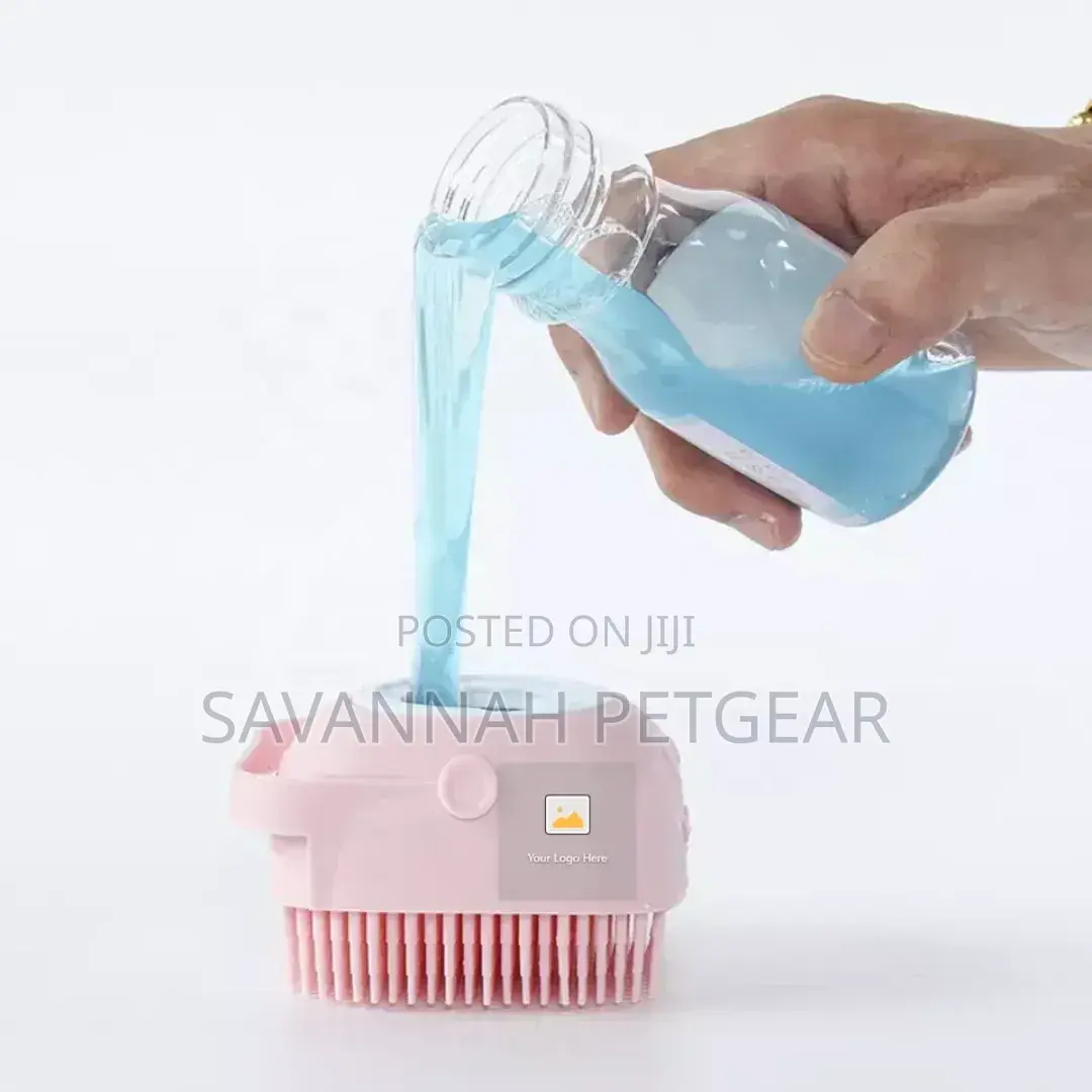Professional Soft Silicone Pet Grooming Brush For Shampoo