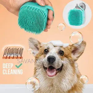 Professional Soft Silicone Pet Grooming Brush For Shampoo