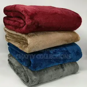 6 by 6 Plain Comfy Fleece Blanket/ Throw Blankets