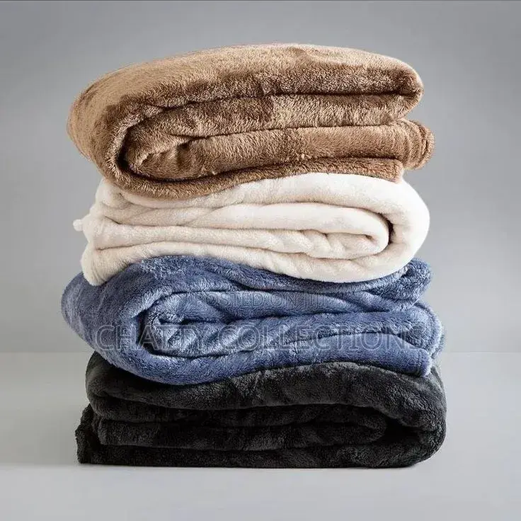 6 by 6 Plain Comfy Fleece Blanket/ Throw Blankets
