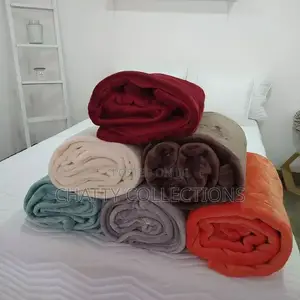 6 by 6 Plain Comfy Fleece Blanket/ Throw Blankets