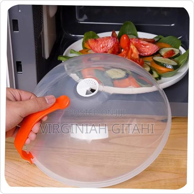 Vent Microwave Food Cover With Detachable Handle